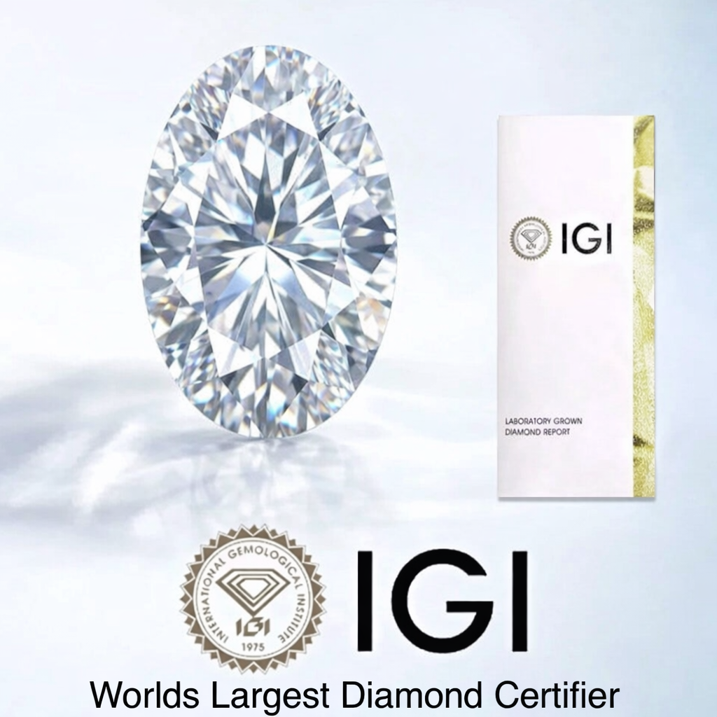 5.04 Carat Oval VVS2 Color-E Diamond (IGI#694554597)