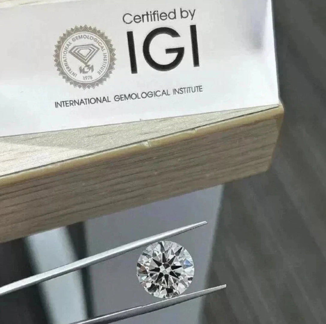 1.05 Carat Round VVS2 Color-D Ideal-Cut Diamond (IGI#671489260)