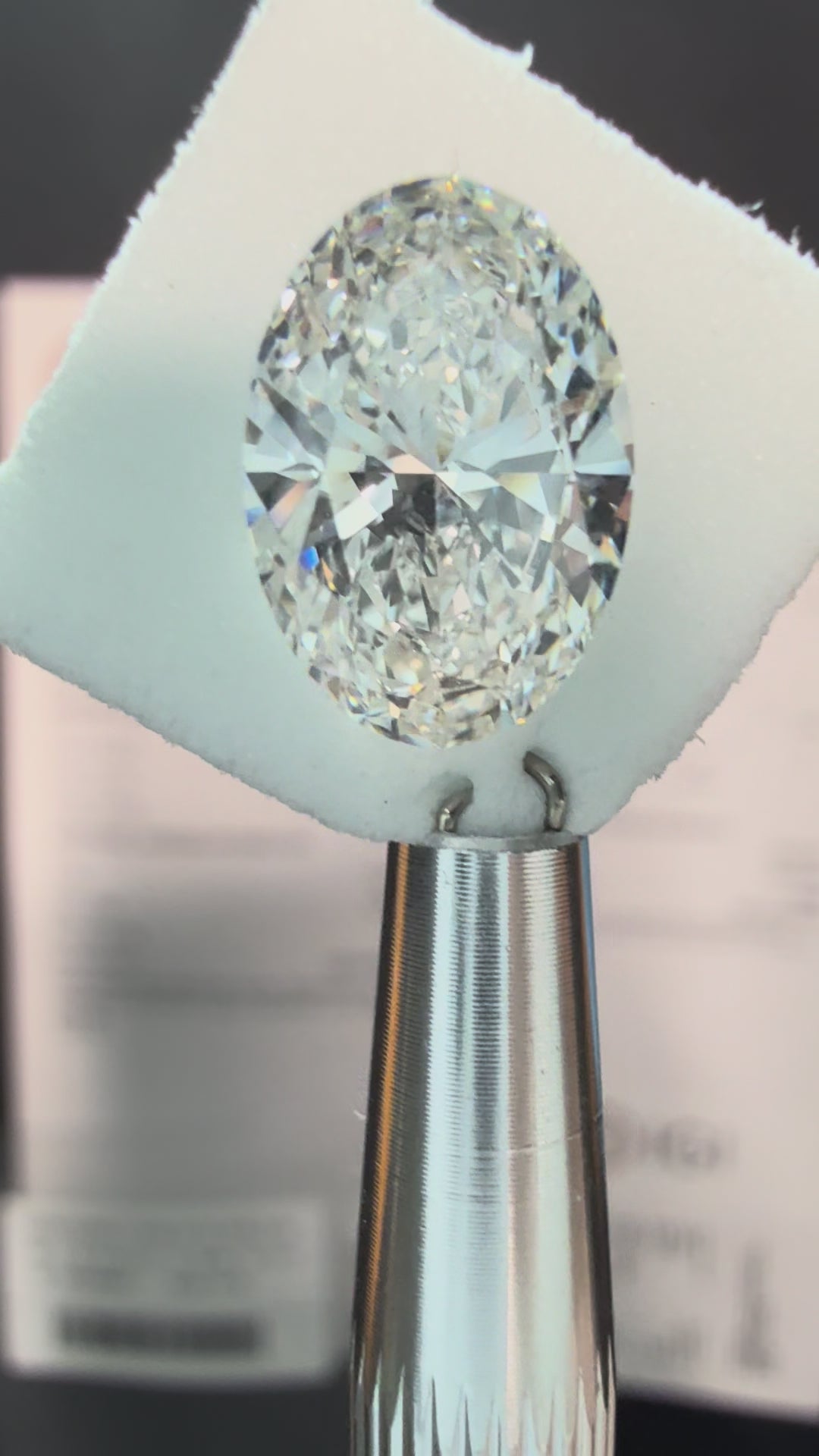 4.05 Carat Oval VVS2 Color-E Diamond (IGI#731523540)