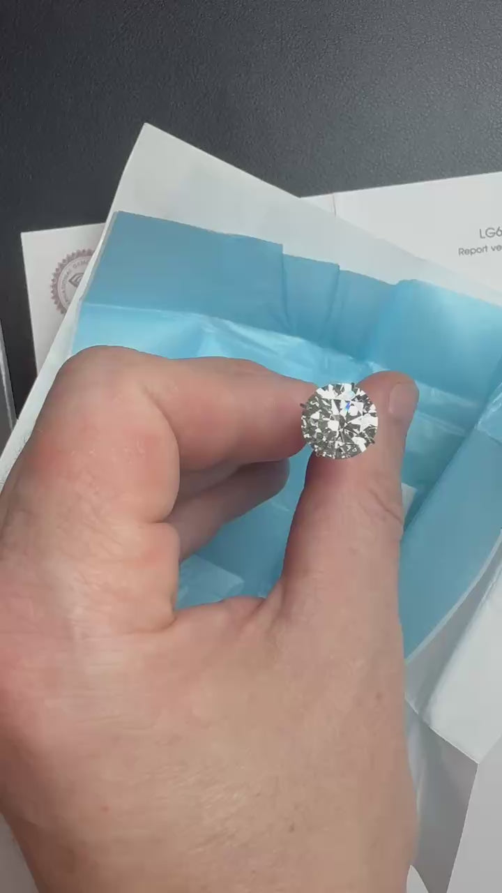 4.08 Carat Round VVS2 Color-E Ideal-Cut Diamond (IGI#691501227)